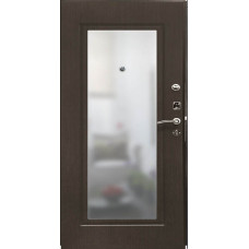 Входные двери,Дверь Титан Мск, SD-Prof-10 Троя с зеркалом - Венге / Темный орех