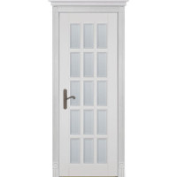 Белорусские двери, Лондон 2 ПВДО, белая эмаль, массив дуба
