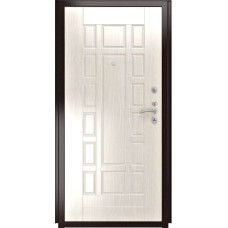 Входные двери,Дверь Титан Мск - Lux-3 B, Cеребрянный антик/ ПВХ 10 мм. панель 244 беленый дуб