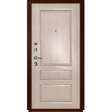 Входные двери,Дверь Титан Мск - Lux-3 A, Медный антик/ Шпонированная Валентия-2 беленый дуб