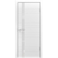Ульяновские двери, LP-14 белая эмаль, белое стекло