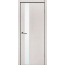 По производителю,Межкомнатная дверь VL-1 Al кромка, стекло матовое серебро, беленый дуб горизонт