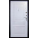Входная металлическая дверь, К-8, Черный шелк / Белый матовый