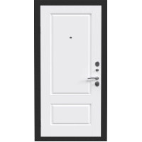 Входная металлическая дверь, Премьер Аккорд А-15, Черное серебро / Эмаль белая