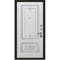 Входная металлическая дверь, Премьер Аккорд, Антик медь / Белая эмаль патина серебро
