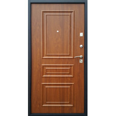 Входные двери,Входная металлическая дверь Титан Мск Византия, Черный шелк / Золотой дуб 3D