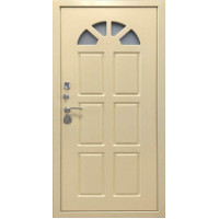 Входная металлическая дверь Турин, RAL-7024 эмаль/ RAL-1015 эмаль