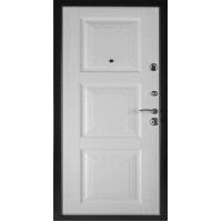 Входная металлическая дверь Орлеан, Антик темное серебро U-2 / Софт айс