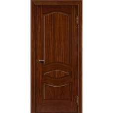 По производителю,Ульяновская шпонированная дверь, Амелия ПГ, Красное дерево тон 10