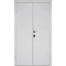 По материалу дверей,Дверь пластиковая влагостойкая, Композит с алюминиевой кромкой, двустворчатая, белая