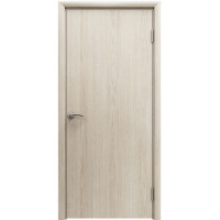 Дверь пластиковая влагостойкая модель гладкая, композитный ПВХ, цвет скандинавский дуб