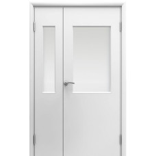 По материалу дверей,Дверь пластиковая влагостойкая ДО, двустворчатая, композитный ПВХ, цвет белый