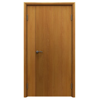 Дверь PSD пластиковая влагостойкая, двустворчатая, композитный ПВХ, цвет миланский орех