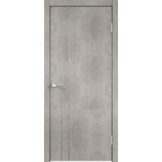 Каталог,Дверь межкомнатная, Techno M-2, с алюминиевой кромкой, экошпон, муар светло-серый