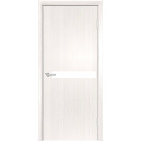 Дверь межкомнатная G-2, ПВХ премиум, лакобель белый, лиственница беленая