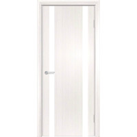 Дверь межкомнатная G-9, ПВХ премиум, лакобель белый, лиственница беленая