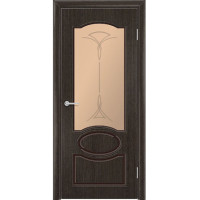Дверь шпонированная Лига ДО бронза с рисунком, венге