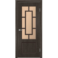 Дверь шпонированная Ромарио ДО бронза, венге