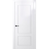 Белорусские двери Ламира-2 ДГ, эмаль белая