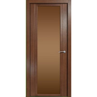 Ульяновская дверь Qdo, стекло X, триплекс бронза, Дуб палисандр