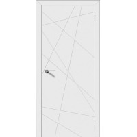 Межкомнатная дверь Линия 2 ДГ, эмаль белая