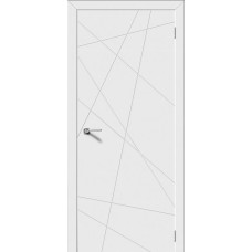 По материалу дверей,Межкомнатная дверь Line 2 ДГ, эмаль белая