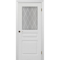 Межкомнатная дверь Гранд-3 ДО сатинат, эмаль белая