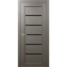 По стилю дверей,Межкомнатная дверь Т-3 ДО черный лакобель, Renolit, серый камень