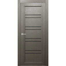 По стилю дверей,Межкомнатная дверь Т-4 ДО черный лакобель, Renolit, серый камень