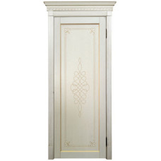 По цвету дверей,Дверь межкомнатная БД Империал-11 ПГ, белый с золотом, массив дуба
