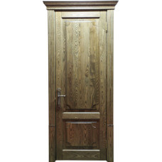 Каталог,Дверь межкомнатная БД Империал-19 ПГ, орех коричневая патина, массив дуба