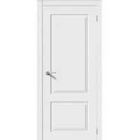 Дверь межкомнатная классическая, Квадро-2, глухая, эмаль белая