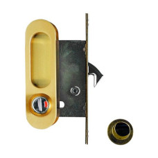 Фурнитура,Ручка с механизмом для раздвижных дверей А-К O1/O2-V2II, матовое золото