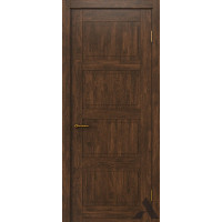 Дверь из массива дуба Альверо, Ингрид-4 ДГ, Орех чёрный