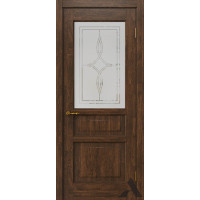 Дверь из массива дуба Альверо, Александра ДО, Орех чёрный