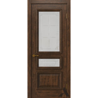 Дверь из массива дуба Альверо, Елизавета-3 ДО, Орех чёрный