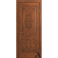 Дверь из массива дуба VIPORTE, Флоренция Декор ДГ, Коньяк