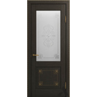 Дверь из массива дуба VIPORTE, Флоренция Декор ДО, Шоколад