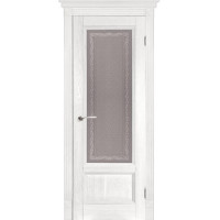 Дверь Ока, Аристократ 4 ПВДО, белая эмаль, массив ольхи