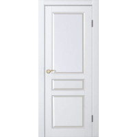 Межкомнатная дверь Джулия -1 ДГ, массив сосны, эмаль белый жемчуг