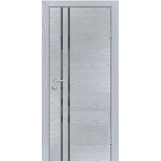 Межкомнатные двери,Раменские двери, P-11 серый лак, кромка ABS с 2-х сторон, Дуб скай серый