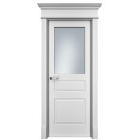 Дверь межкомнатная, Прима-3 ДО, Белая эмаль
