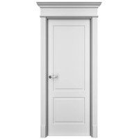 Дверь межкомнатная, Прима-2 ДГ, Белая эмаль