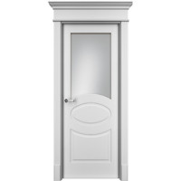 Дверь межкомнатная, Оливия ДО, Белая эмаль