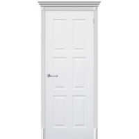 Дверь межкомнатная классическая, Челси 08 ПГ, Эмаль белая