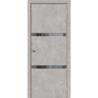 Дверь Экошпон Porta-55 4AF кромка из алюминия, Grey Art