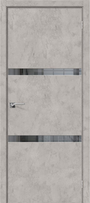 Дверь Экошпон Porta-55 4AF кромка из алюминия, Grey Art