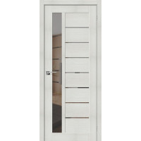 Дверь Экошпон Порта-27 ПО Mirox Grey, Bianco Veralinga