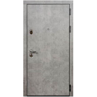 Утепленная входная дверь Титан Мск Top Staller Бетолла, Бетон графит/ 1ZN Моноблан