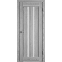 Межкомнатная дверь экошпон Line 2 White Gloss, Grey